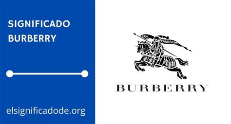 Significado de Burberry em inglês 